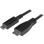 Startech USB31CUB50CM 18" Usb-c To Micro-b M/m Data Transfer Cord Black Cable New. Price: $19.18.