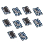 Hiletgo 10PCS Mini RS232 To Ttl MAX3232 Level Converter Board Blue New. Price: $10.10.
