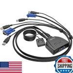 Tripp Lite 2-PORT Usb Vga Kvm Switch Cables Peripheral Sharing 2048 X New. Price: $57.70.