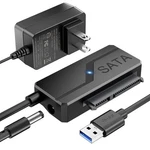 Sata To Usb Adapter With Power, 3.0 Black New. Price: $18.46.