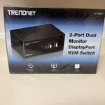 Trendnet Dual Monitor Displayport Kvm Switch TK-240DP Sealed New. Price: $54.00.