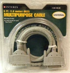 Interex 6FT. (1.8 Meter) DB25 Multipurpose Cable Uniaversal I-3A M/m *free Ship New. Price: $12.95.