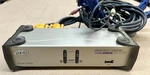 Used Aten 2-PORT Usb Vga Dual Display/audio Kvmp Switch + Cables. Price: $89.61.