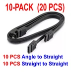 10-PACK Asus Sata Cable Iii Angle To Straight And New. Price: $9.99.