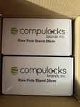Lot Of 4, Compulocks Rise Pole Stand 20CM TCDP01-BM Black Mount New. Price: $127.50.