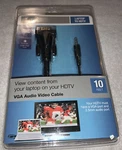 Belkin Laptop-to-hdtv Feet Vga & 3.5MM Audio Port F3S008-10 8830-07632 New. Price: $9.99.