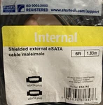 New - Startech ESATA6 To Cable 6FT. Price: $15.99.
