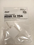 Qvs Hdmi To Vga Video Converter Cable, White Used. Price: $6.99.