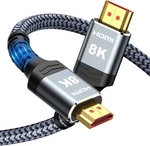 Highwings Speed 8K 60HZ Hdmi Cable 3.3FT/1M, 2.1 48GBPS Braided New. Price: $16.00.