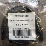 Belkin Hdmi To Audio/video Cable Ft. Black F8V3311B12 New. Price: $19.99.