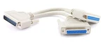 Cablesonline 8 Inch DB25 Parallel Male/dual Female Y-splitter Printer (... New. Price: $35.59.