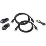 Iogear 6 Ft. Dual View Displayport, Usb Kvm Cable Kit With Audio (taa) New. Price: $69.69.