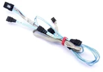Supermicro CBL-0188L Minisas SFF-8087 Ipass To 4X Sata Breakout Cable W/sideband Open. Price: $10.00.