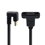 Nfhk 180 Degree Shape Back Angled Usb-c 30CM, Black New. Price: $18.52.