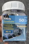 Ideal 100 Pack, 89-044 Omniconn RG-6 Compression F Connectors New. Price: $35.00.