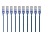 New Monoprice 10-PACK 7FT Slimrun Snagless CAT6A Ethernet Patch Cable 10G Speed. Price: $18.74.