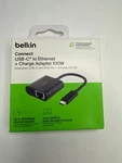Belkin Connect Usb-c Ethernet + Charge Adapter 100W W/gigabit Port Open. Price: $16.95.