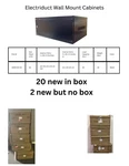 Electriduct Wall Mount Cabinets -19 Standard QWM-ED-4U New. Price: $75.00.