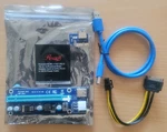 Rosewill RCRC-17001 Pci-e Express 16X TO1X Riser Card Sata Power Adapter Usb New. Price: $7.46.
