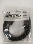 Qvs Hdmi To Vga Video Converter Cable 1080P, 10FT Used. Price: $29.99.