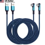 Roficord Usb Type Charger Cable 3A, 2-PACK Right 10FT+10FT, Blue New. Price: $15.66.