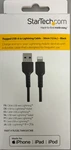 Startech.com - RUSBLTMM30CMB Durable To Lightning Cable Black New. Price: $29.95.