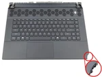 Dell Alienware M16 R1 Keyboard Palmrest Touchpad Assembly NC97W *broken Corner* Used. Price: $44.15.