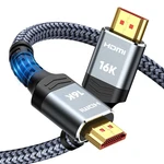 Highwings 16K 8K Hdmi Cable 6.6FT, 96GBPS Ultra Speed Braided Nylon Cord New. Price: $27.79.
