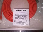 Blackbox Patch Cable 30FT 9.1M 26AWG EVNSL0272RD-0030 Ethernet Data New. Price: $10.00.