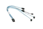 Supermicro CBL-0287L Internal Minisas To Sata 43/43/33/33CM With Sideband 43CM New. Price: $39.00.