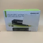 Iogear Kvmp 3-PORT 4K Usb-c And Displayport Switch GCS1953 Power Pass Through Used. Price: $99.99.
