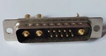 D-sub 13W3 Male Connector Cup Type Straight Gold Pin High Current 40A Norcomp. Price: $13.71.
