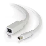 C2G 6' Mini Display Port To Female Extension Cable, White New. Price: $9.99.