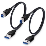 Besgoods Usb 3.0 Cable A-male To B-male 1.5FT/50CM Short Braided Cord- ... New. Price: $20.00.