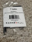 Belkin INC001BK-BL Usb-c To Ethernet + Charge Adapter New. Price: $25.00.