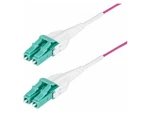 OM4 Lc/lc Multimode Fiber Cable Uniboot/ofnr RISER/100G - 50/125 New. Price: $32.99.