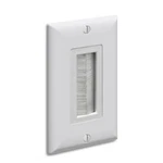 Arlington CED135WP Low Voltage Single Gang Cable Brush Style Faceplate - 10 Pack New. Price: $65.00.