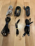 (#214) Set Of Six (6) Usb Printer Cables Various Lengths (see Description) Used. Price: $9.00.