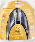 Monster Cable Hdmi 4K Hdr Ultra Gold High Speed Premium 21 Gbps 1080P 25FT New. Price: $19.99.