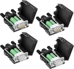 DB9 Solderless Connector (2MALE+2FEMALE), Breakout RS232 D-sub Ser New. Price: $40.99.